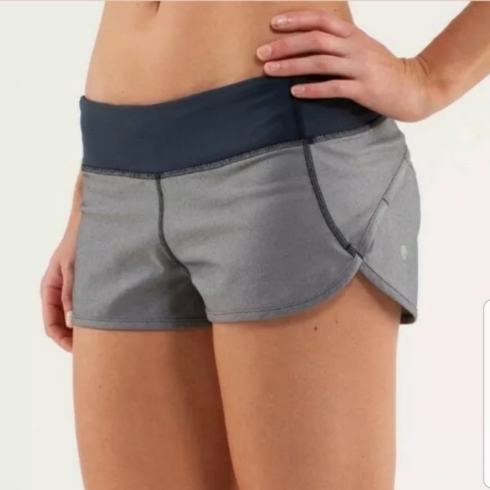 Lululemon Run: Speed Short 6 Inkwell Denim Blue